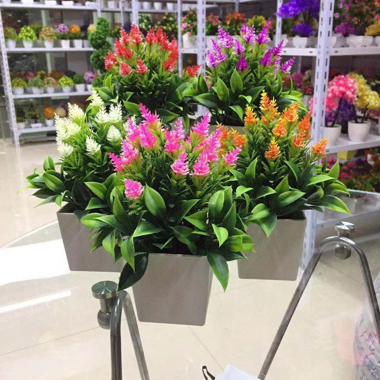  Artificial Plant Artificial Flower Pot Mini Pine Cone Bonsai 9.9 Yuan Store Hot Selling Products