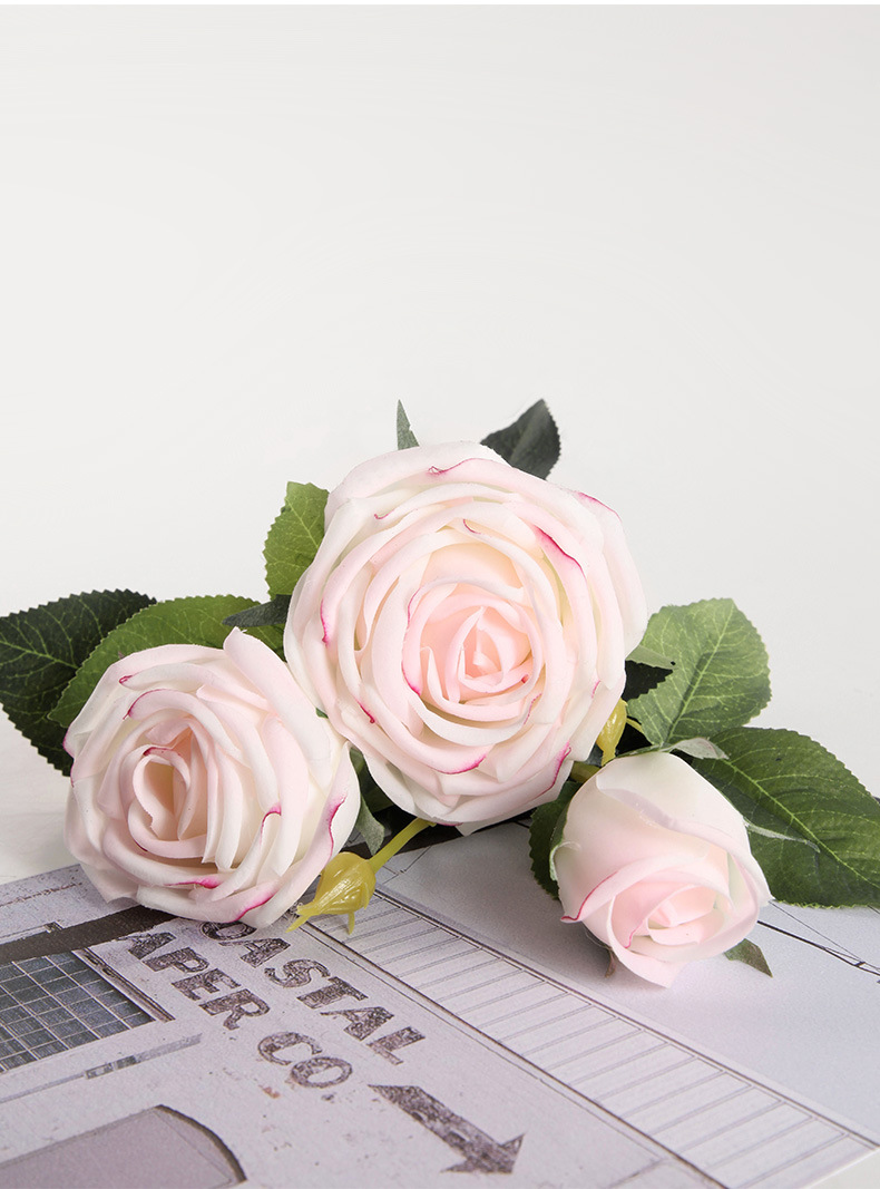 Moist Feeling Rose Bouquet Simulation Floral Decorations Home Indoor Decoration Wedding Fake Flower Photo Decoration Flowers