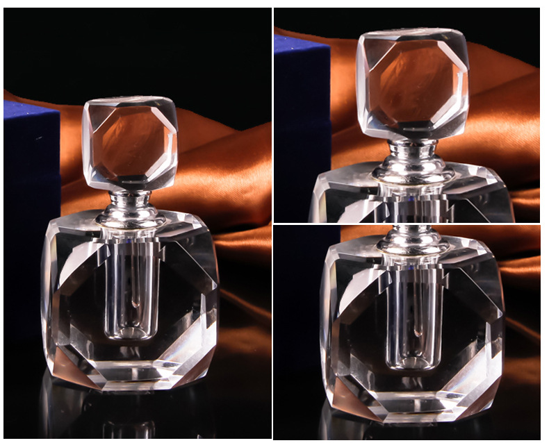 Manufacturer direct shot new k9 crystal crafts the cut corner perfume bottle decoration glass bottles empty bottles can be customized size