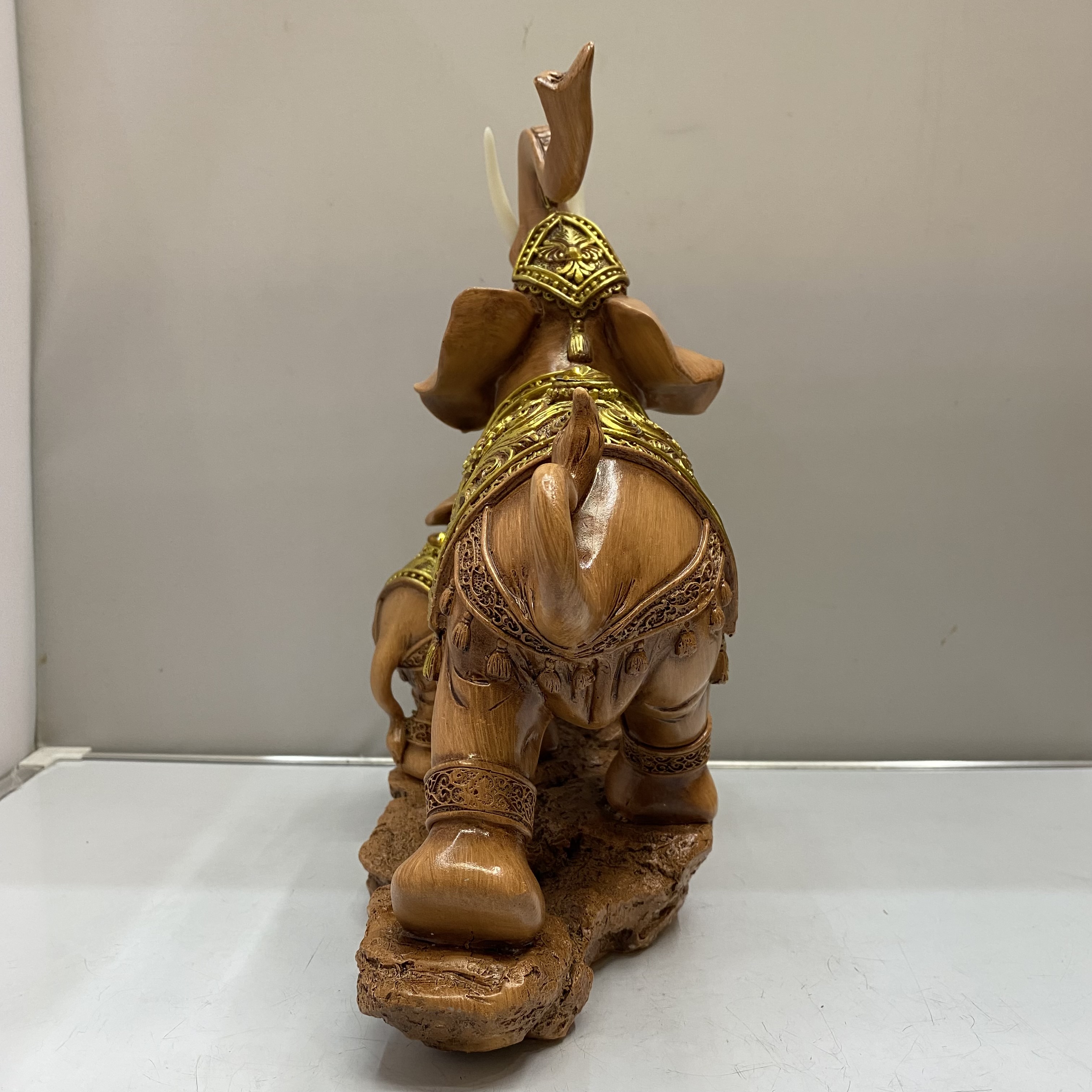 Resin Crafts Southeast Asian Style Mother and Child Elephant Decoration Living Room TV Cabinet Wine Cabinet Decorative Craft Gift