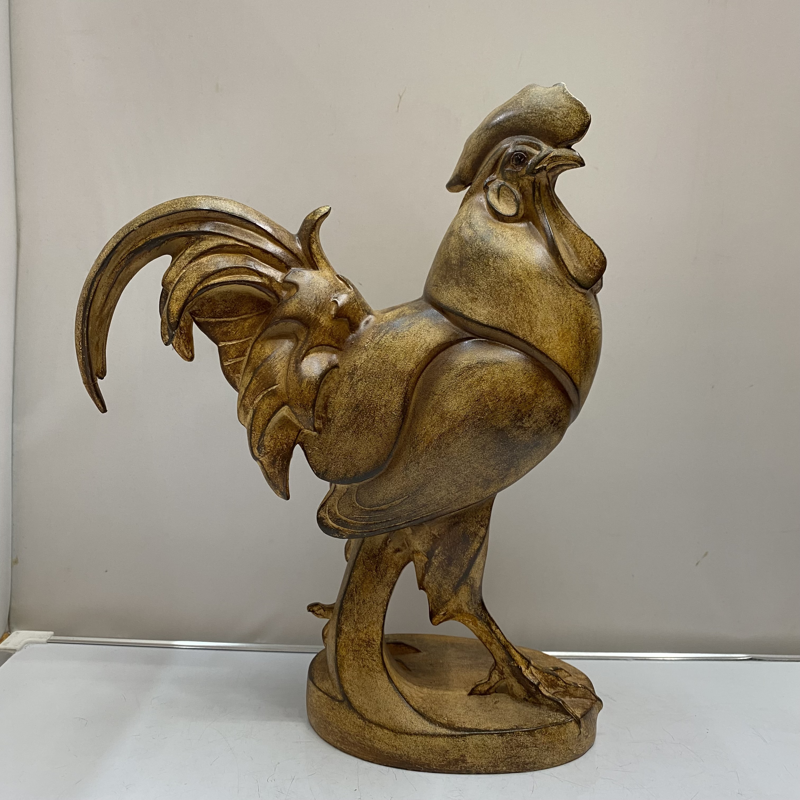 Resin Crafts Auspicious Ruyi Auspicious Rooster Decoration Home Living Room TV Cabinet Entrance Decoration Gift Decoration
