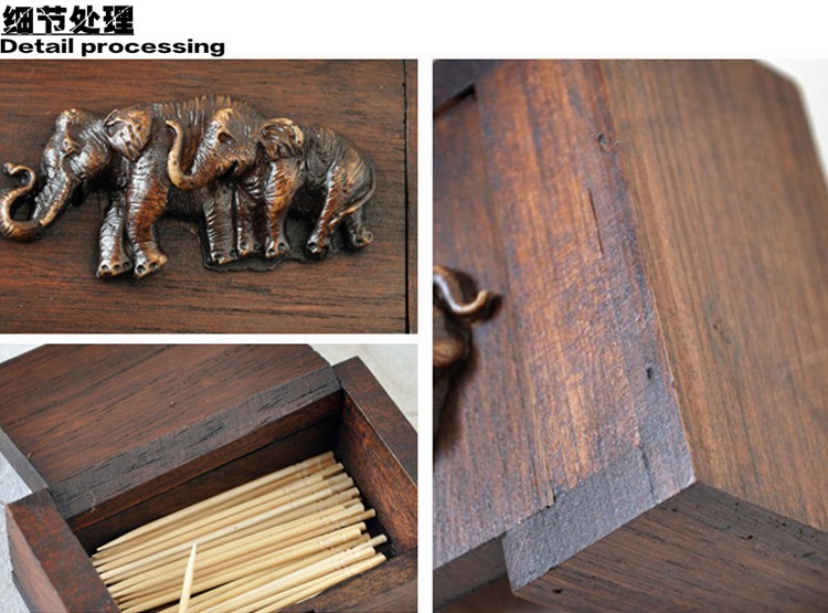 Thailand Relief Elephant Teak Toothpick Box Southeast Asia Solid Wood Carving Relief Home Crafts Toothpick Holder Thailand Relief Elephant Teak Toothpick Box Southeast Asia Solid Wood Carving Relief Home Crafts Toothpick Holder