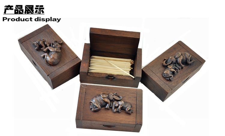 Thailand Relief Elephant Teak Toothpick Box Southeast Asia Solid Wood Carving Relief Home Crafts Toothpick Holder Thailand Relief Elephant Teak Toothpick Box Southeast Asia Solid Wood Carving Relief Home Crafts Toothpick Holder