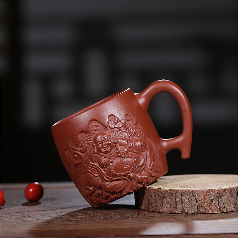 Yixing Genuine Raw Ore Boccaro Cup High-End Handmade Master Cup Purple Sand Buddha Small Cup Tea Small Cup