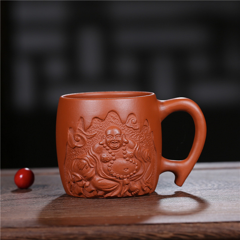 Yixing Genuine Raw Ore Boccaro Cup High-End Handmade Master Cup Purple Sand Buddha Small Cup Tea Small Cup