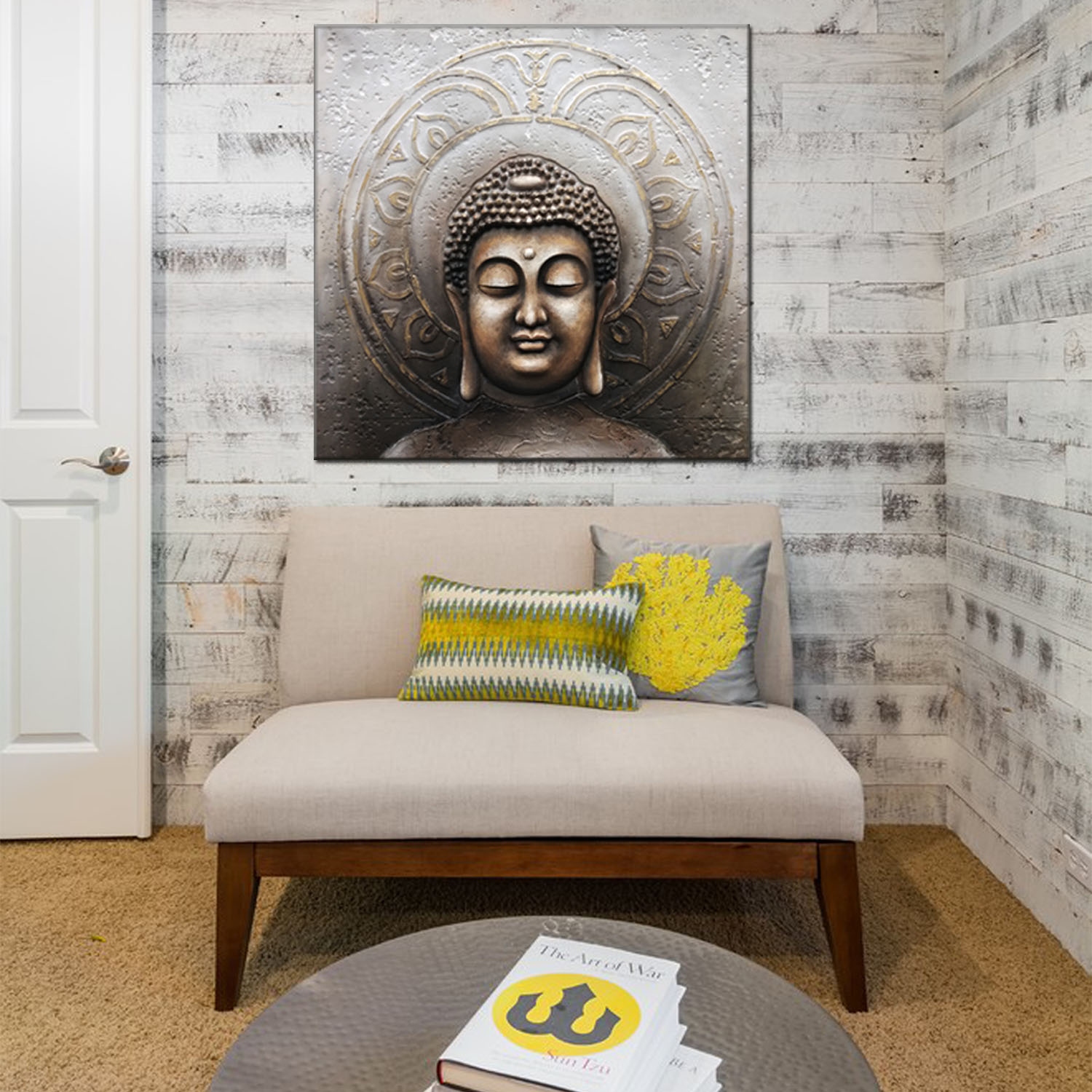 Buddha Statue Oil Painting Hotel Oil Painting Buddhist Shop with Painting Buddhist Hall with Painting B &amp; B Hotel Project with Painting Styles