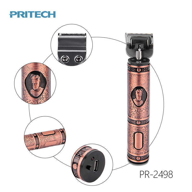 Hair Clipper CrossBorder Men&#039;s SelfService Oil Head Electric Clipper Carving Scissors Buddha Head Retro Barber Scissors