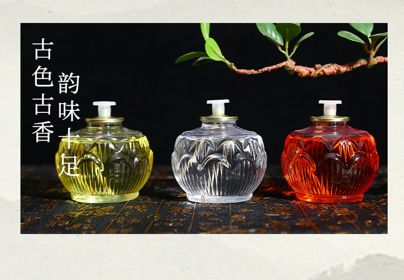 Yuyuan Liquid Butter Lamp Lamp for Buddha Worship Candle Lotus Lamp Buddhist Supplies Household Buddha Lotus Lantern Yuyuan Liquid Butter Lamp Lamp for Buddha Worship Candle Lotus Lamp Buddhist Supplies Household Buddha Lotus Lantern