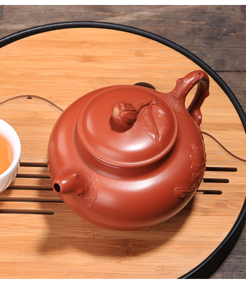 Yixing Raw Ore Purple Sand Teapot Generation Zhu Mud Buddha's Hand Pot Teapot High-Grade Tea Set Yixing Raw Ore Purple Sand Teapot Generation Zhu Mud Buddha's Hand Pot Teapot High-Grade Tea Set