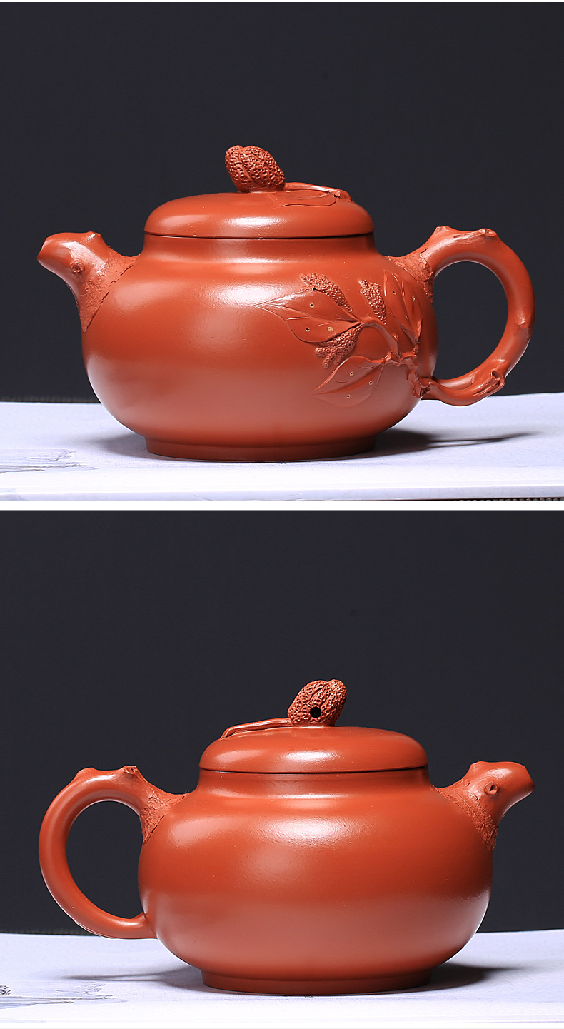 Yixing Raw Ore Purple Sand Teapot Generation Zhu Mud Buddha's Hand Pot Teapot High-Grade Tea Set Yixing Raw Ore Purple Sand Teapot Generation Zhu Mud Buddha's Hand Pot Teapot High-Grade Tea Set