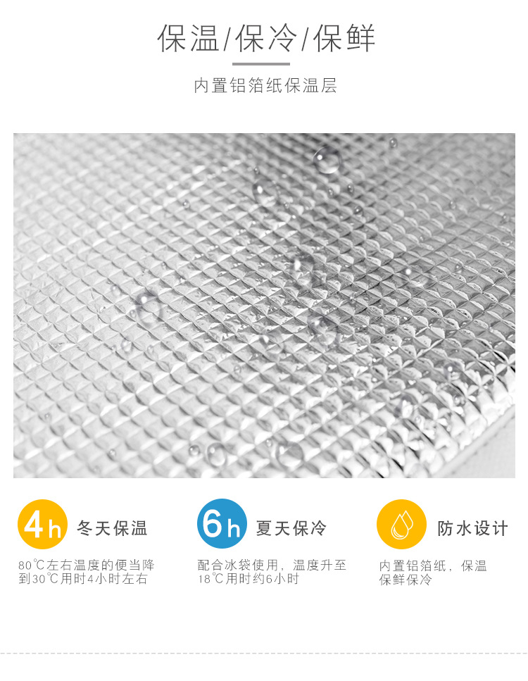 New Large Capacity Aluminum Foil Insulation Bag Portable Ice Bag Simple Waterproof Insulated Lunch Bag with Rice Bag Can Be Customized New Large Capacity Aluminum Foil Insulation Bag Portable Ice Bag Simple Waterproof Insulated Lunch Bag with Rice Bag Can Be Customized