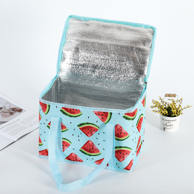 In Stock Wholesale Waterproof Heat Insulation Bag Picnic Bag Custom Oxford Cloth Portable Ice Bag Lunch Box Bag Lunch Bag Custom