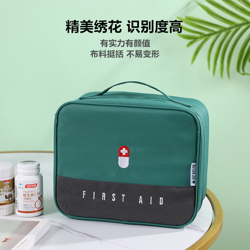 Color Matching Portable Travel Medicine Storage Bag Epidemic Prevention Bag Large Capacity First Aid Kits Emergency Bag Medicine Bag Medicine Box