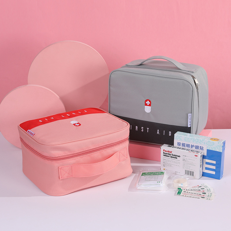Color Matching Portable Travel Medicine Storage Bag Epidemic Prevention Bag Large Capacity First Aid Kits Emergency Bag Medicine Bag Medicine Box