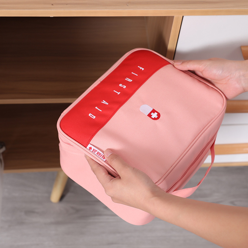 Color Matching Portable Travel Medicine Storage Bag Epidemic Prevention Bag Large Capacity First Aid Kits Emergency Bag Medicine Bag Medicine Box