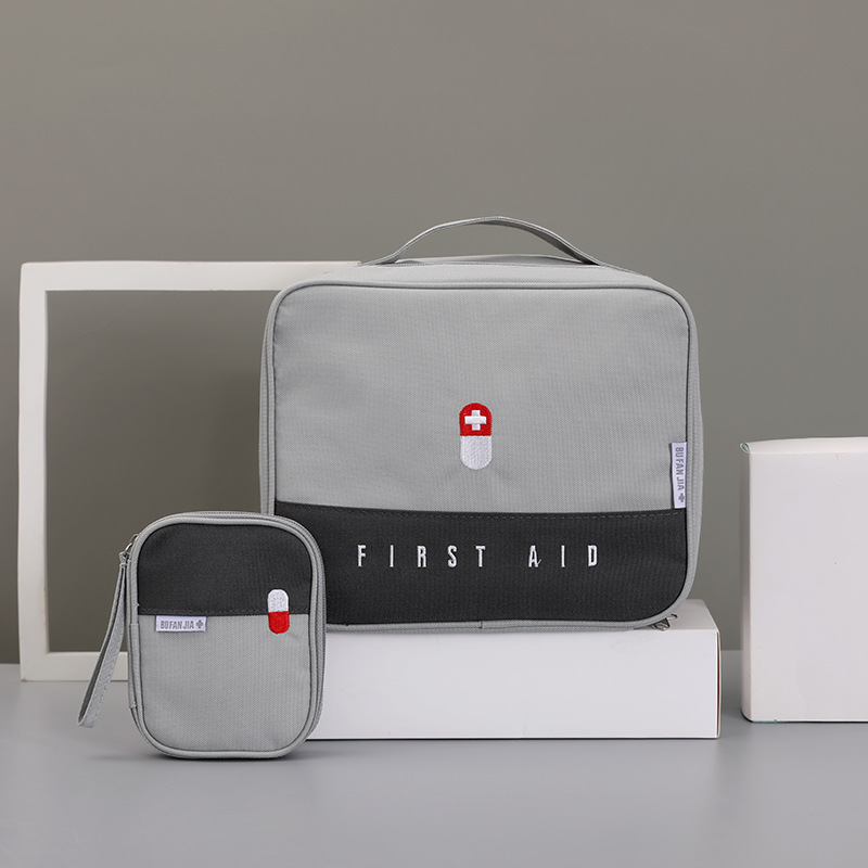 Color Matching Portable Travel Medicine Storage Bag Epidemic Prevention Bag Large Capacity First Aid Kits Emergency Bag Medicine Bag Medicine Box
