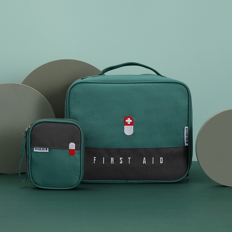 Color Matching Portable Travel Medicine Storage Bag Epidemic Prevention Bag Large Capacity First Aid Kits Emergency Bag Medicine Bag Medicine Box