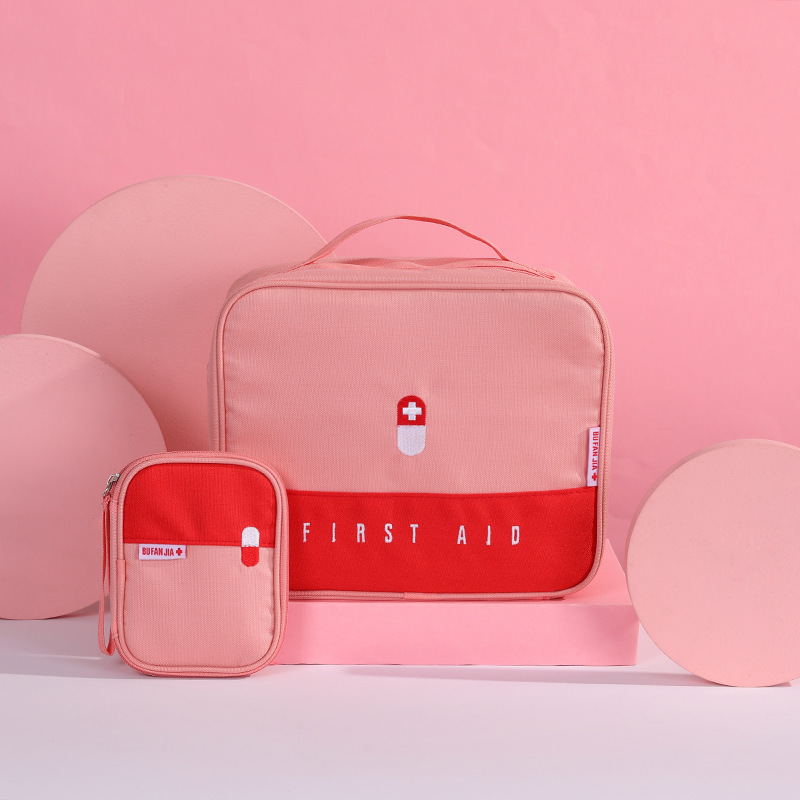 Color Matching Portable Travel Medicine Storage Bag Epidemic Prevention Bag Large Capacity First Aid Kits Emergency Bag Medicine Bag Medicine Box