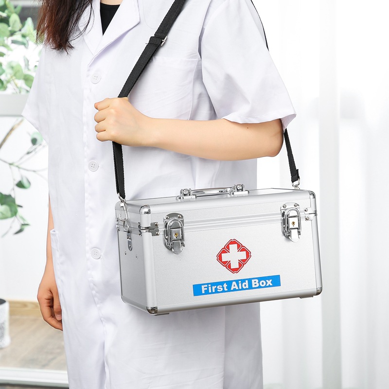 Medicine Box Home Family Pack Regular Medical Care Box First-Aid Kit Outpatient Service with Emergency Full Set of Medicine First Aid Kits