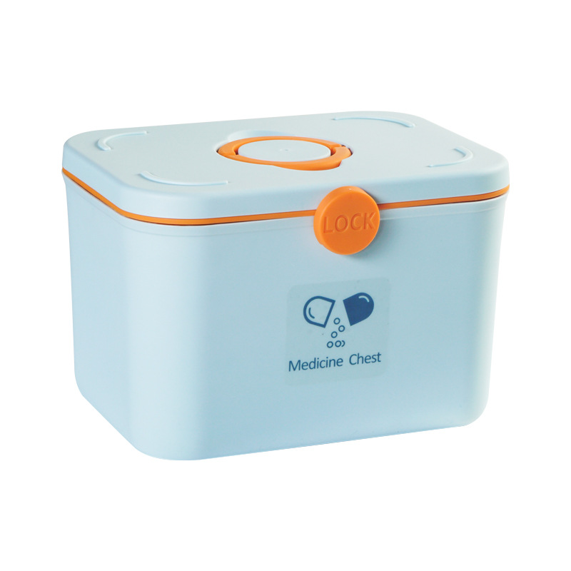 Household Storage Plastic Medicine Cabinet Multi-Layer Portable Medicine First Aid Kit Family Pack Medicine Storage Box Small Medicine Box