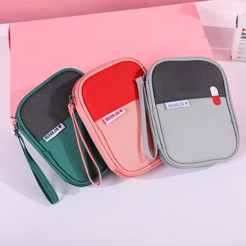 Small Color Matching Portable Medicine Storage Bag Epidemic Prevention Bag Portable First Aid Kits Emergency Bag Medicine Bag Medicine Box