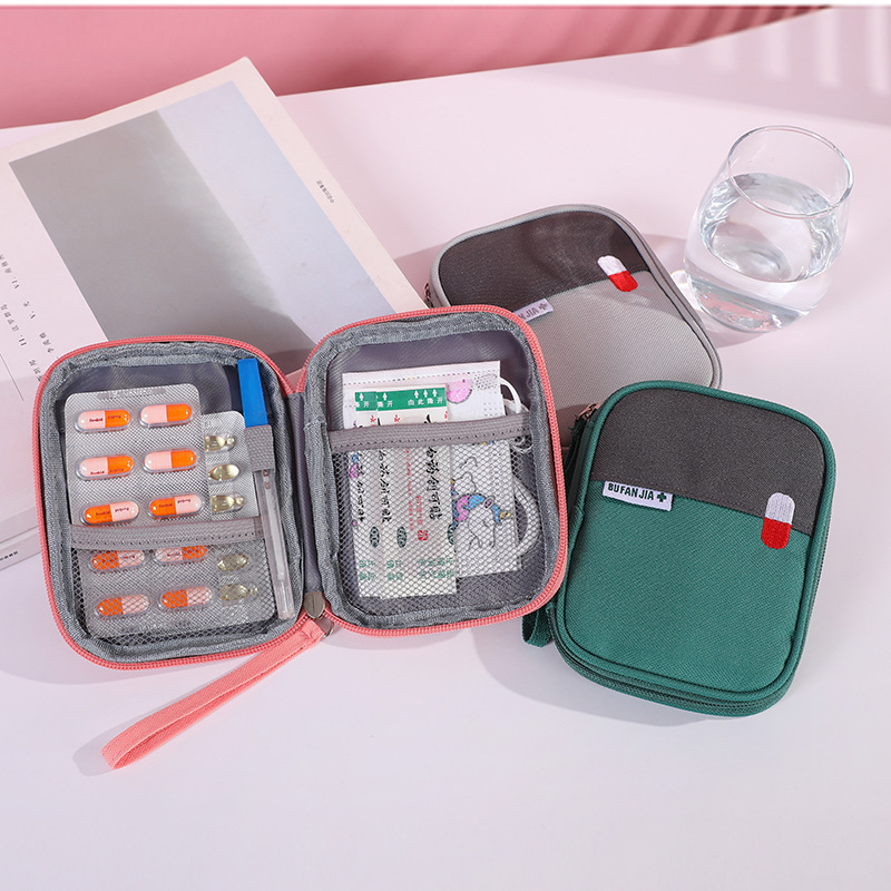 Small Color Matching Portable Medicine Storage Bag Epidemic Prevention Bag Portable First Aid Kits Emergency Bag Medicine Bag Medicine Box
