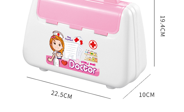 Children's Portable Medical Equipment Toy Box Stethoscope Injection First Aid Kit Doctor Playhouse Set Toys Wholesale Foreign Trade