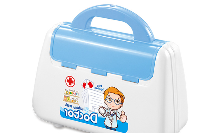 Children's Portable Medical Equipment Toy Box Stethoscope Injection First Aid Kit Doctor Playhouse Set Toys Wholesale Foreign Trade