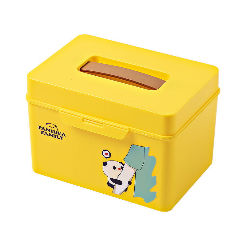 Household Medicine Box Small Plastic Medicine Storage Box Student Dormitory Portable First-Aid Kit Baby Goods Storage Box