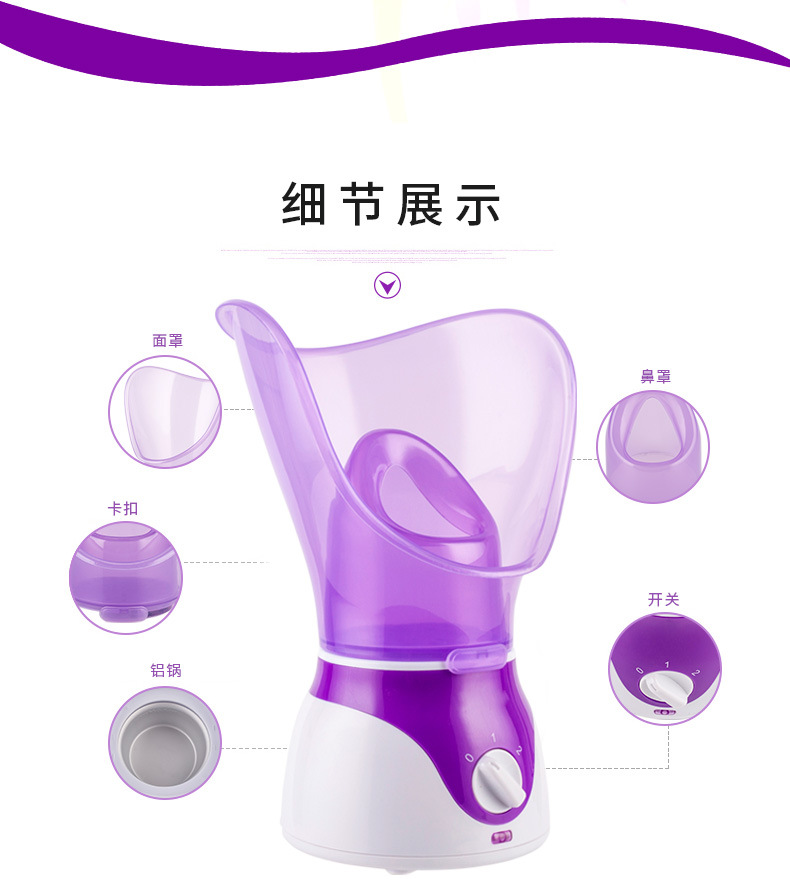 New Facial Vaporizer Aromatherapy Sprayer Facial Steamer Water Replenishing Instrument Facial Vaporizer Hot Spray Nasal Steamer Manufacturer