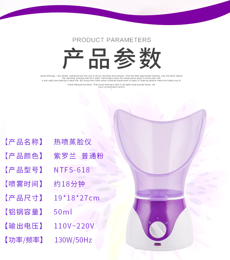 New Facial Vaporizer Aromatherapy Sprayer Facial Steamer Water Replenishing Instrument Facial Vaporizer Hot Spray Nasal Steamer Manufacturer