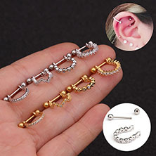 New 316L Stainless Steel Ring Otica Puncture Earrings Multifunctional Nasal Septum Lip Ring Cross-Border E-Commerce Foreign Trade Supply