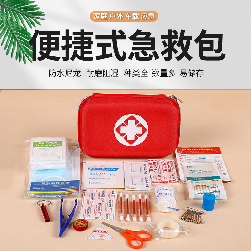 Wholesale Eva Epidemic Prevention Package Family Emergency First Aid Kits Outdoor Travel Emergency Package Car Drug Storage Health Package