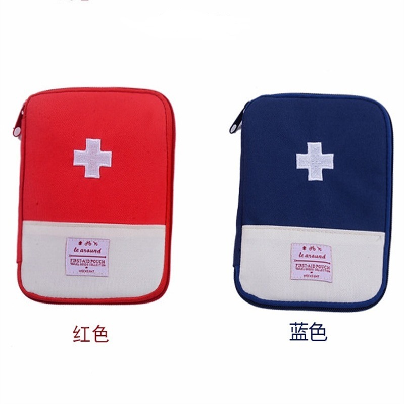 Business Trip Travel Household Portable First-Aid Kit Portable Small Herb Bag Storage Medicine First Aid Drug Package Factory Direct Sales