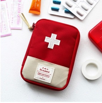 Business Trip Travel Household Portable First-Aid Kit Portable Small Herb Bag Storage Medicine First Aid Drug Package Factory Direct Sales
