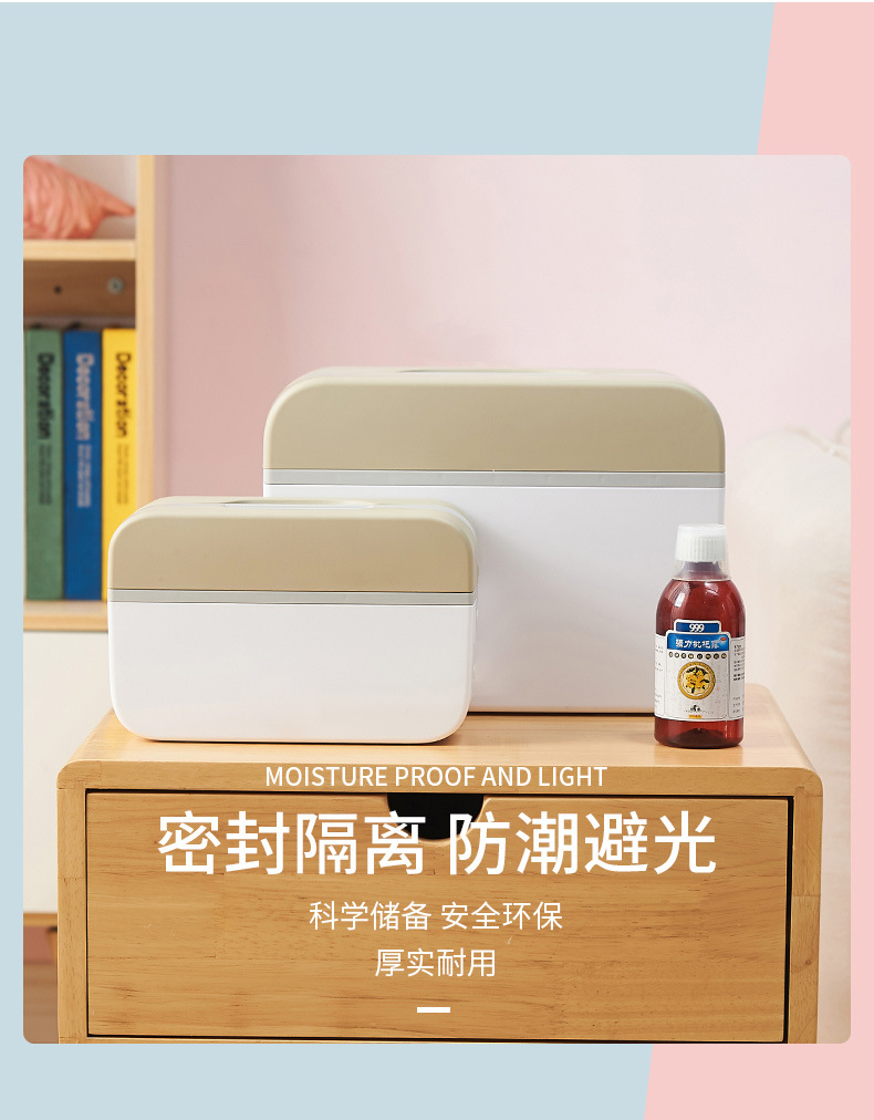 Household Medical Drug Storage Box Multi-Layer Compartment Medicine Box Portable Portable Medicine Organizing Storage Boxes Box