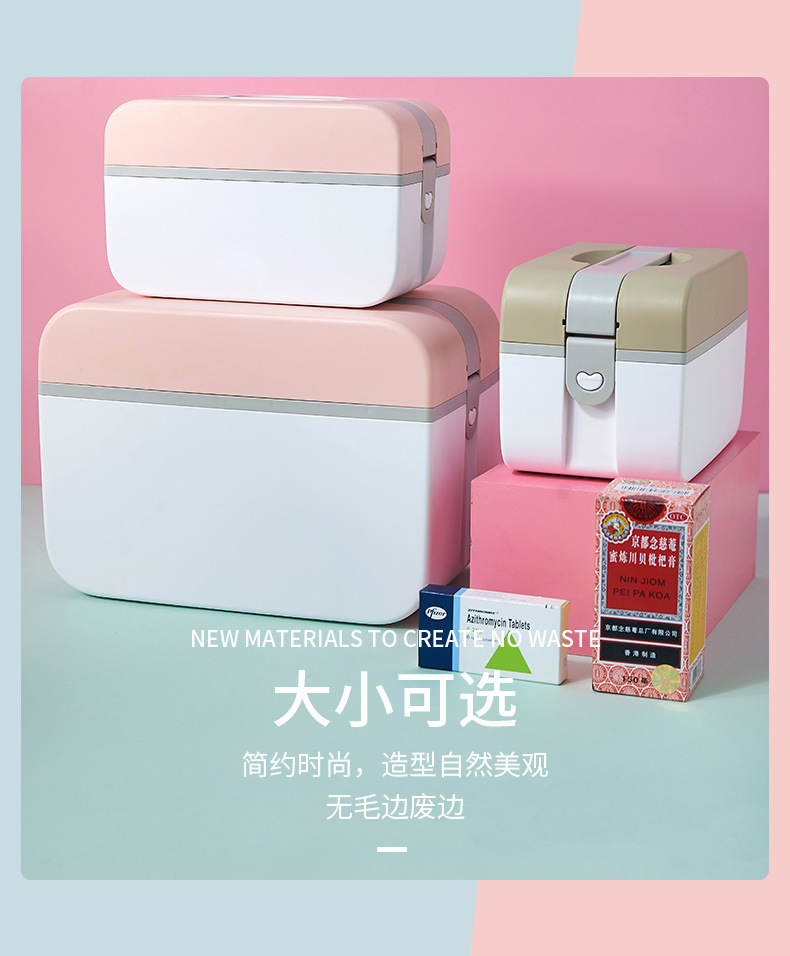 Household Medical Drug Storage Box Multi-Layer Compartment Medicine Box Portable Portable Medicine Organizing Storage Boxes Box