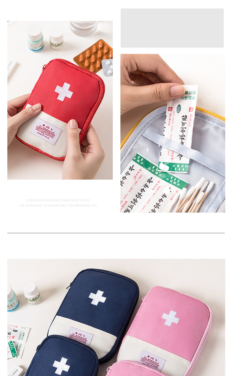 Business Trip Travel Household Portable First-Aid Kit Portable Small Herb Bag Storage Medicine First Aid Drug Package Factory Direct Sales Business Trip Travel Household Portable First-Aid Kit Portable Small Herb Bag Storage Medicine First Aid Drug Package Factory Direct Sales