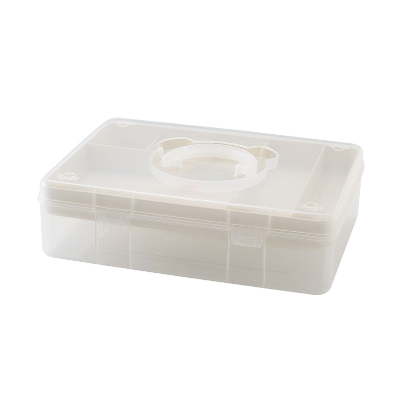Medicine Box Household Large Capacity Children&#039;s Small Medicine Box First Aid Kit Multi-Layer Family Drug Category Storage Box
