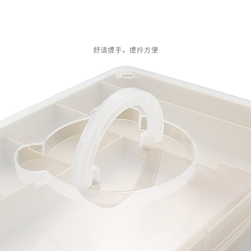 Medicine Box Household Large Capacity Children&#039;s Small Medicine Box First Aid Kit Multi-Layer Family Drug Category Storage Box