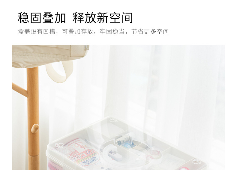 Medicine Box Household Large Capacity Children's Small Medicine Box First Aid Kit Multi-Layer Family Drug Category Storage Box Medicine Box Household Large Capacity Children's Small Medicine Box First Aid Kit Multi-Layer Family Drug Category Storage Box