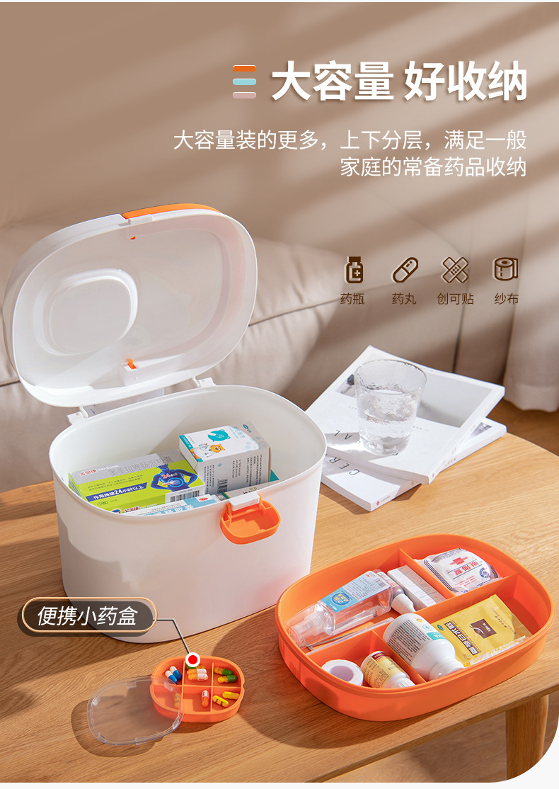 Medicine Box Family Pack Household Emergency Medicine Box Drug Storage Portable Pill Box Multi-Layer Large Capacity First Aid First Aid Kit Medicine Box Family Pack Household Emergency Medicine Box Drug Storage Portable Pill Box Multi-Layer Large Capacity First Aid First Aid Kit