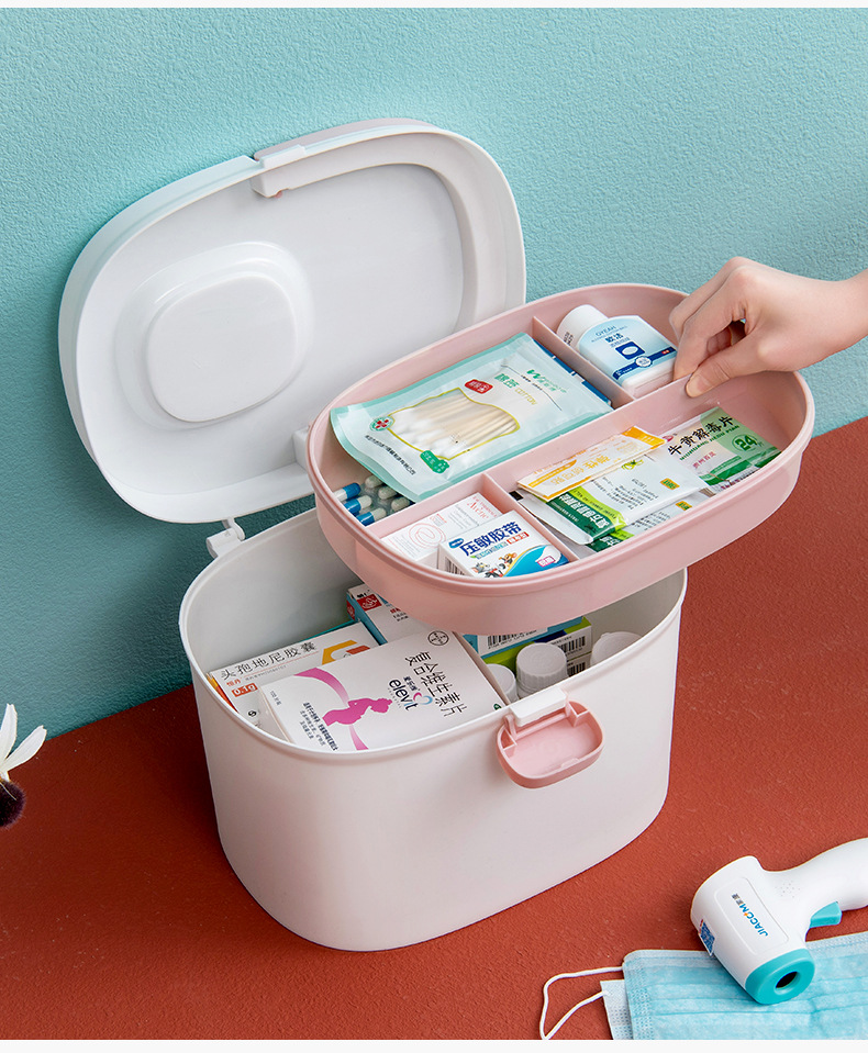 Medicine Box Family Pack Household Emergency Medicine Box Drug Storage Portable Pill Box Multi-Layer Large Capacity First Aid First Aid Kit Medicine Box Family Pack Household Emergency Medicine Box Drug Storage Portable Pill Box Multi-Layer Large Capacity First Aid First Aid Kit