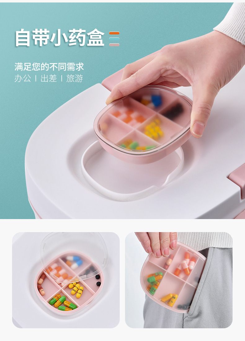 Medicine Box Family Pack Household Emergency Medicine Box Drug Storage Portable Pill Box Multi-Layer Large Capacity First Aid First Aid Kit Medicine Box Family Pack Household Emergency Medicine Box Drug Storage Portable Pill Box Multi-Layer Large Capacity First Aid First Aid Kit