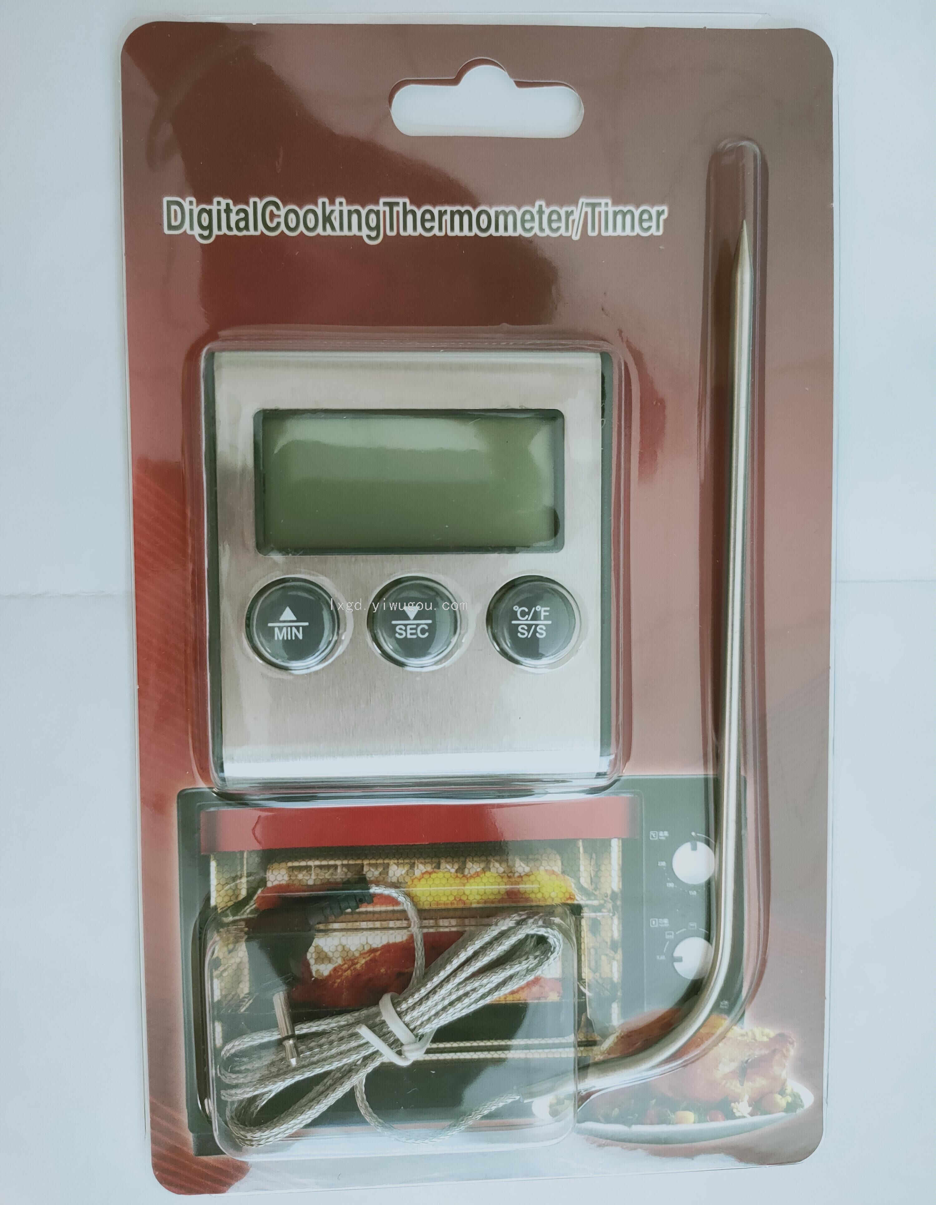 Popular Variety of Probe Thermometer Indoor and Outdoor Temperature Hygrometer Food Barbecue Aquarium Refrigerator Multi-Function
