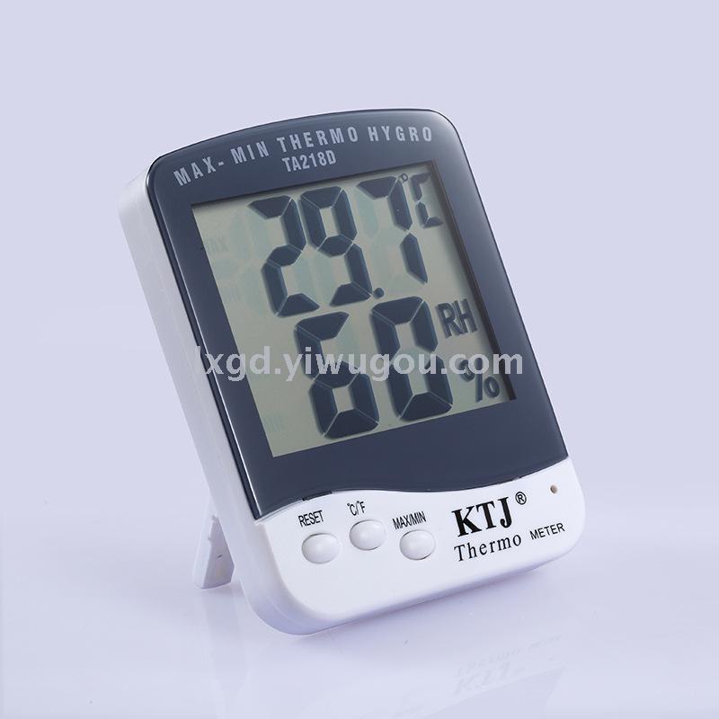 Ta218d Home Office Temperature & Humidity Meter Large Screen Electronic Thermometer Hygrometer Indoor Temperature & Humidity Meter