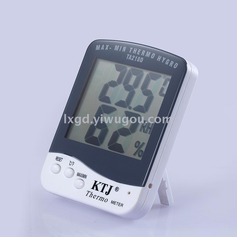 Ta218d Home Office Temperature &amp; Humidity Meter Large Screen Electronic Thermometer Hygrometer Indoor Temperature &amp; Humidity Meter