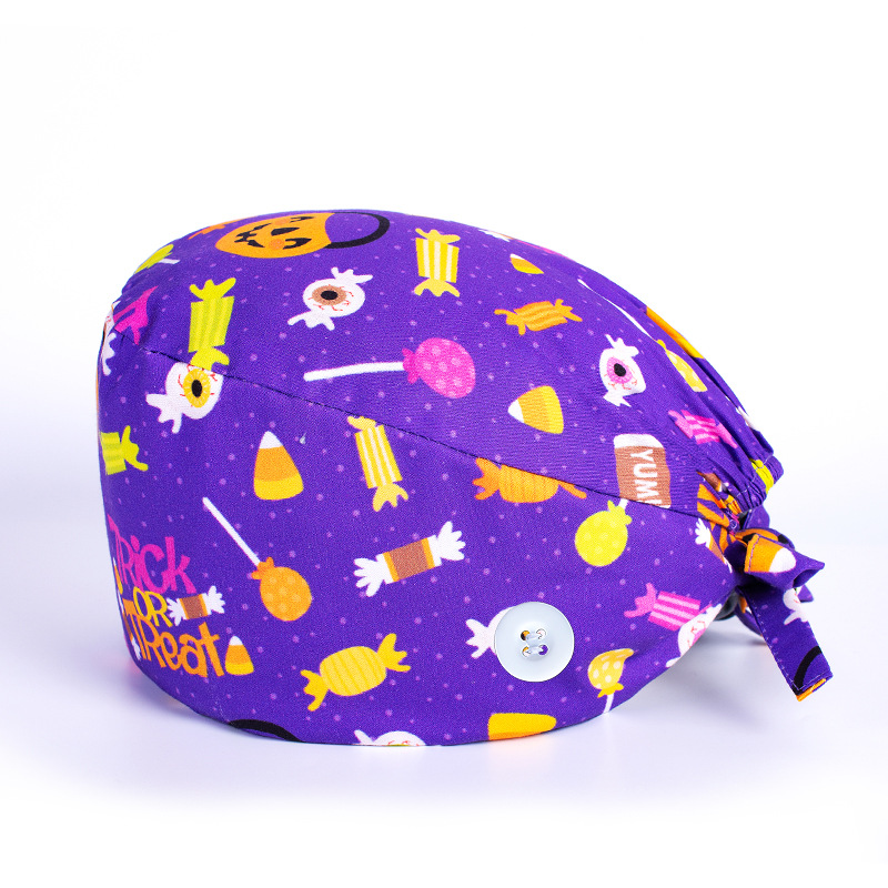 Surgical Cap Female Doctor's Cap Cotton Printed Operating Room Hat Stomatology plus Clinch Cap ICU Nurse Cap Surgical Cap Female Doctor's Cap Cotton Printed Operating Room Hat Stomatology plus Clinch Cap ICU Nurse Cap