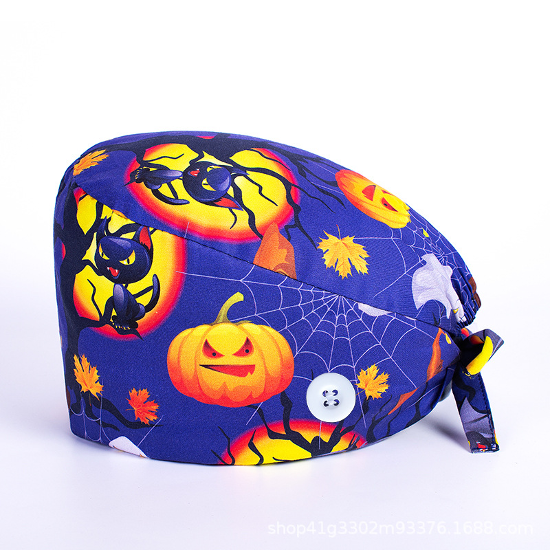 Surgical Cap Female Doctor's Cap Cotton Printed Operating Room Hat Stomatology plus Clinch Cap ICU Nurse Cap Surgical Cap Female Doctor's Cap Cotton Printed Operating Room Hat Stomatology plus Clinch Cap ICU Nurse Cap