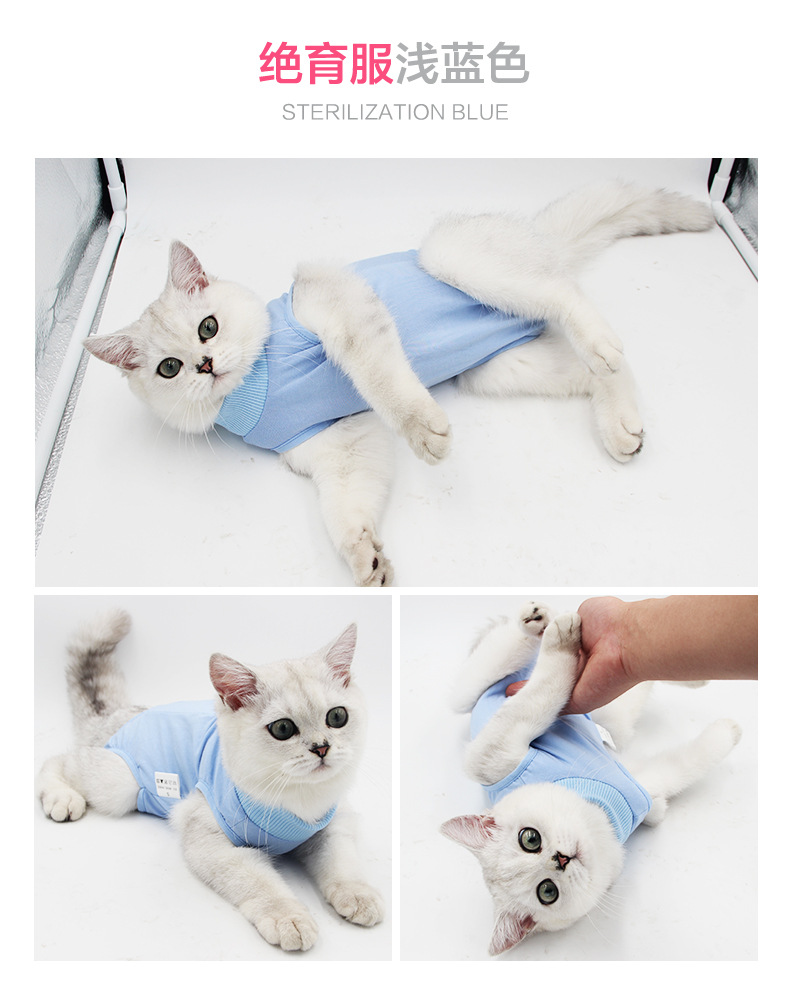 Cat Surgical Clothing Female Cat Sterilization Clothing Weaning Clothing Postoperative Clothing Anti-Licking Summer 